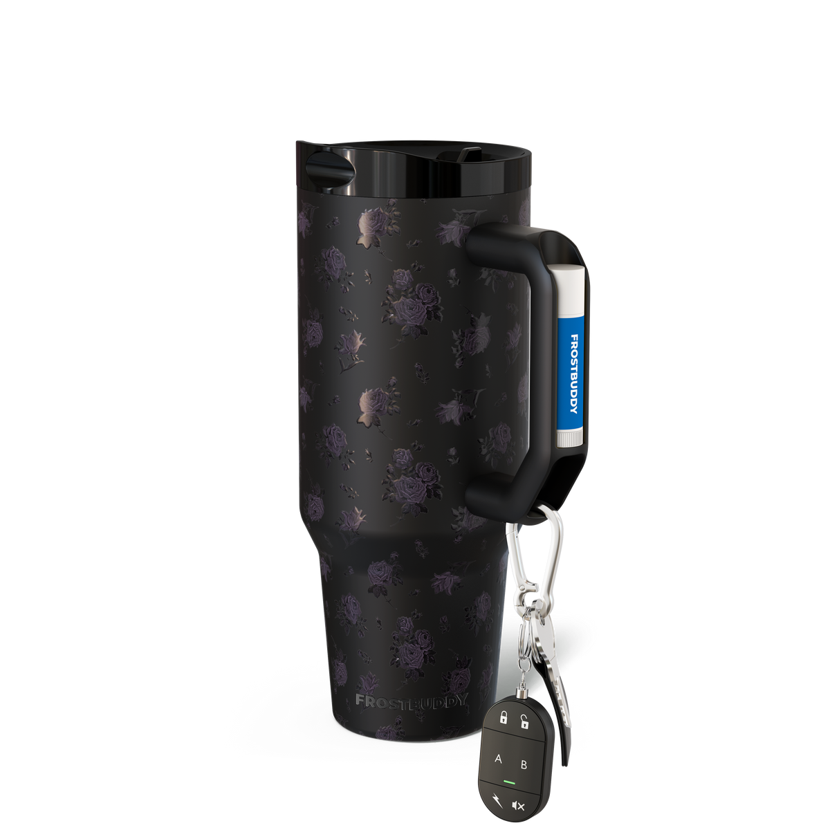 Thicc Buddy 40oz | Black Floral image 1